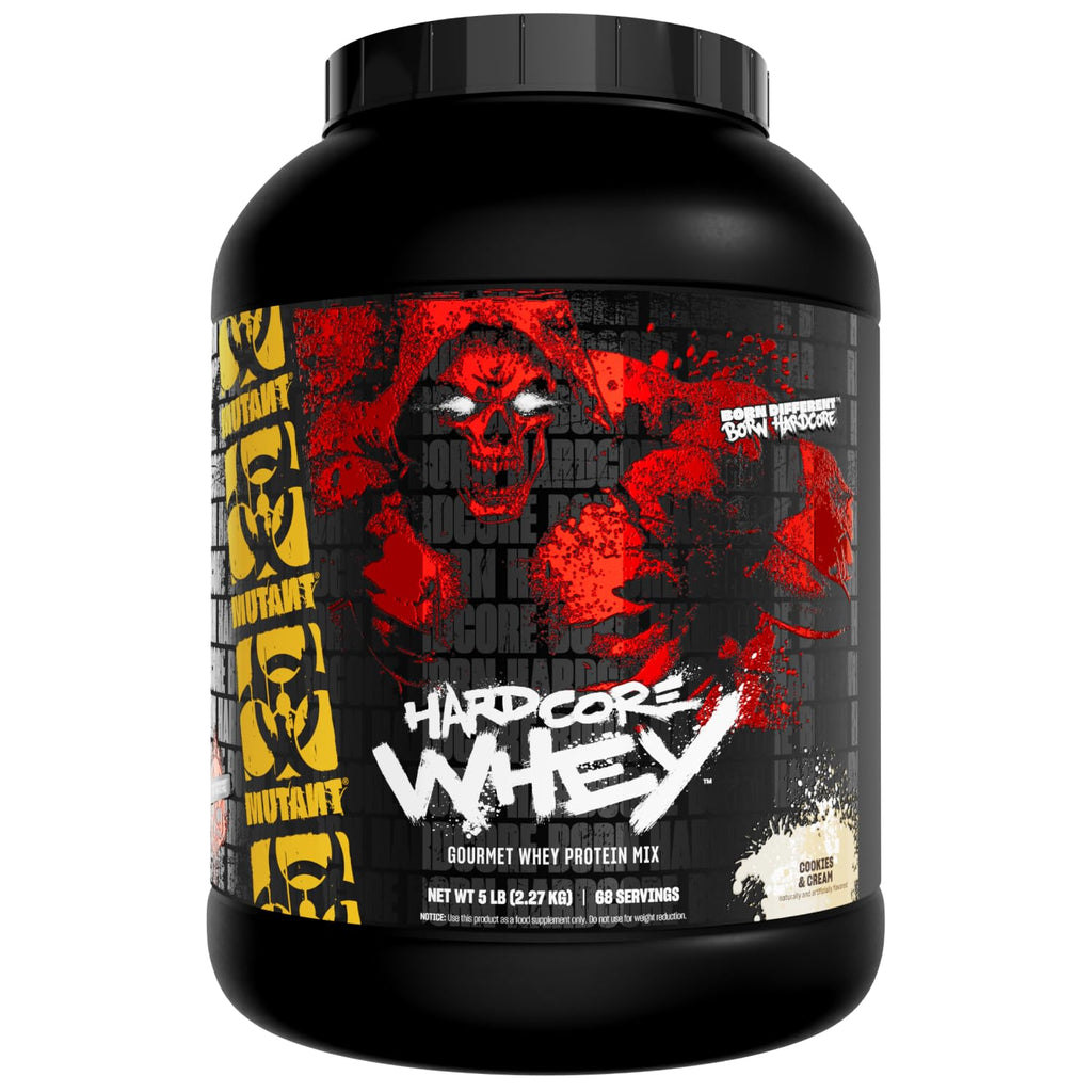 Mutant Hardcore Whey 100% Whey Protein Isolate Cookies & Cream - 5 lb