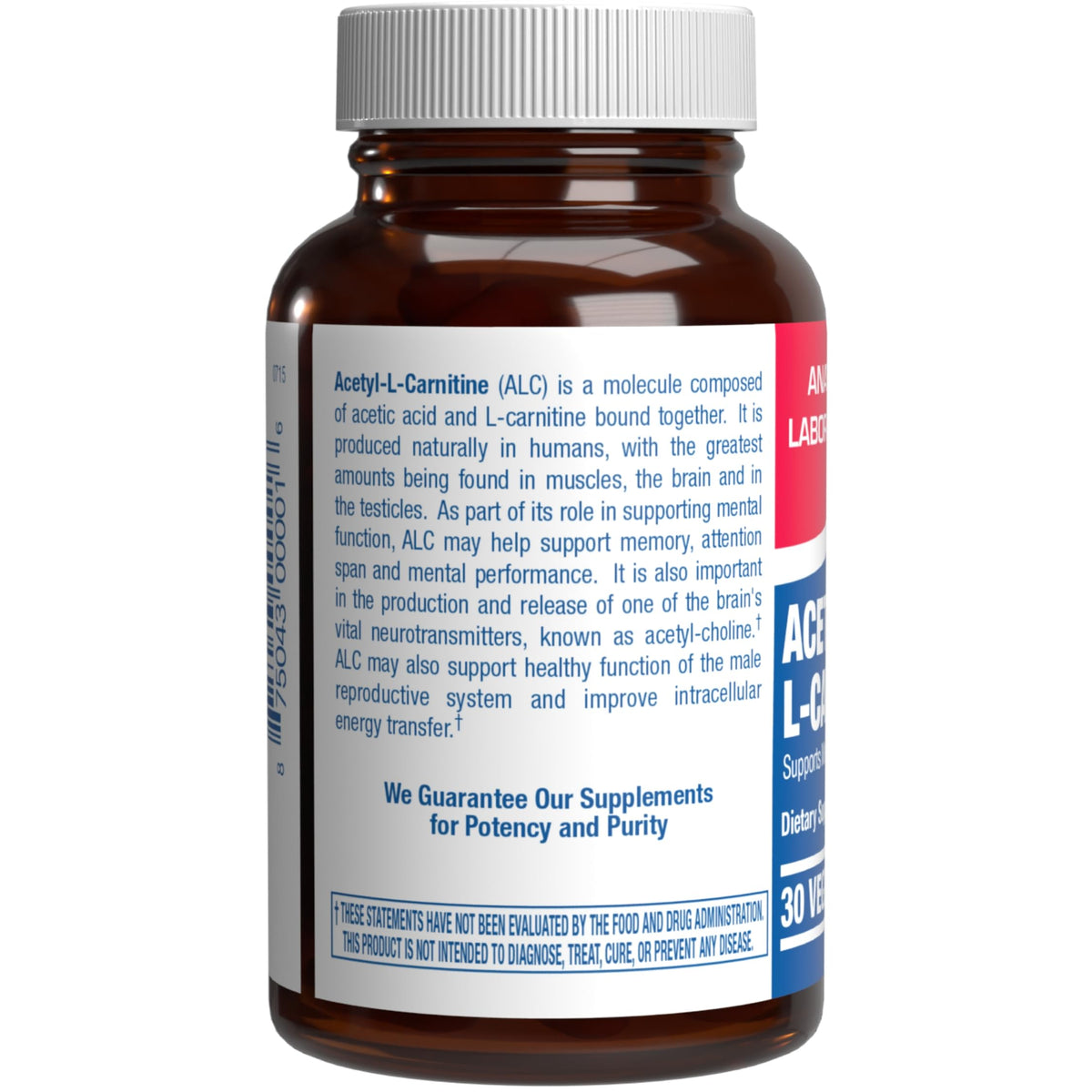 Anabolic Laboratories Acetyl L-Carnitine 500mg - 30 Vegetarian Capsules - image 2