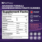 NutriVivency Magnesium Bisglycinate Chelate Gummies 400mg - 60 Gummies - image 2