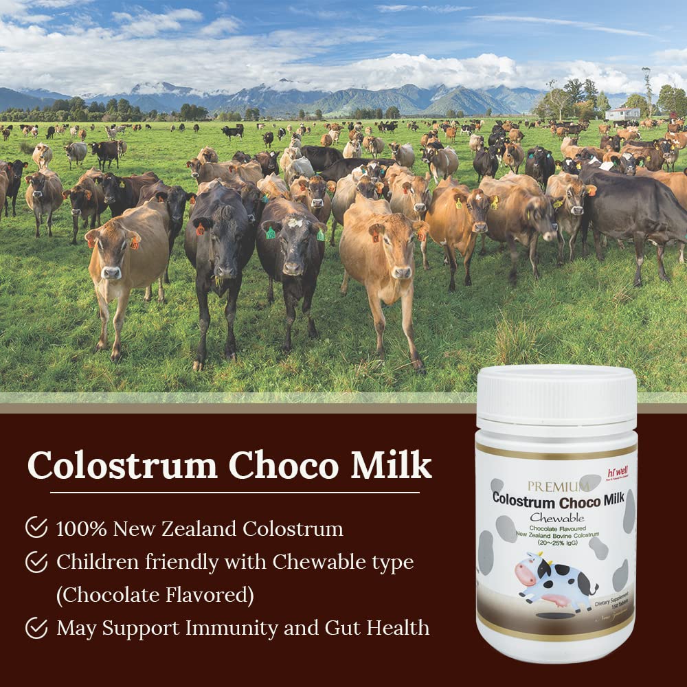 HI WELL Premium Grass-Fed Colostrum Chewable Tablets - 450 Count - image 3
