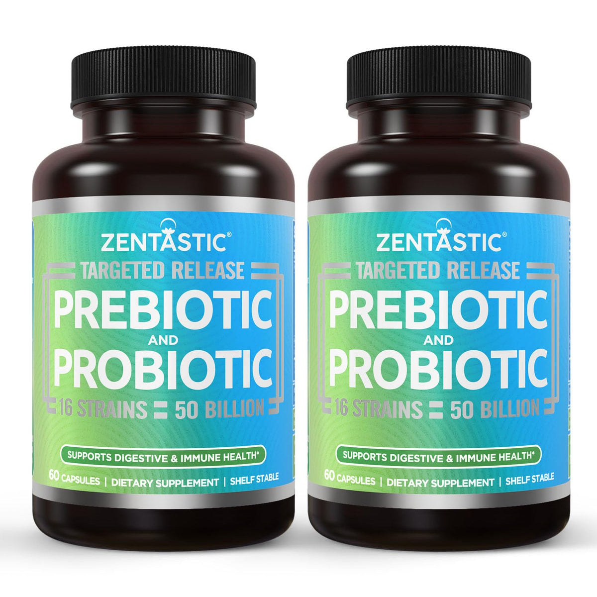 Zentastic Probiotics & Prebiotics Supplement for Men & Women 50