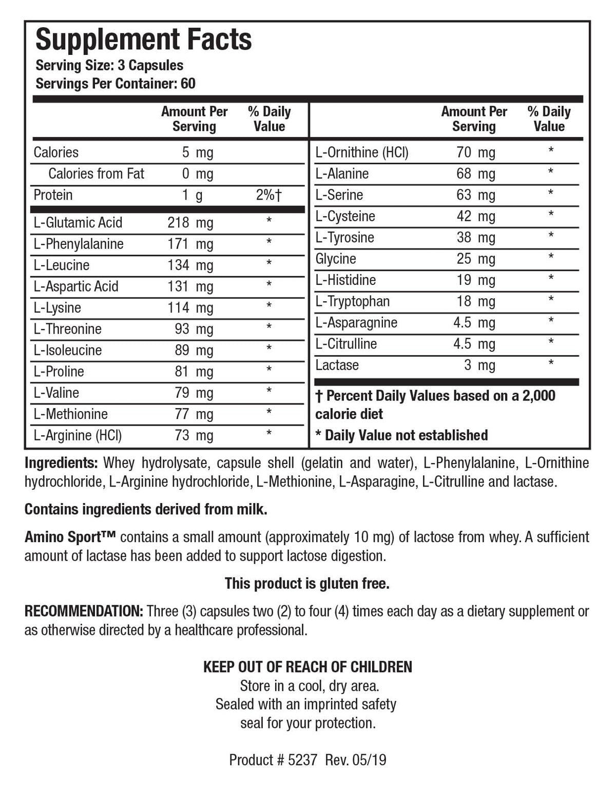 BIOTICS RESEARCH Amino Sport Essential Amino Acids - 180 Capsules - image 3