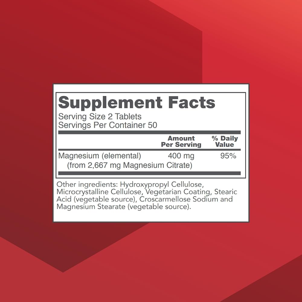 Protocol for Life Balance Magnesium Citrate 400 mg - 100 Tablets - image 2