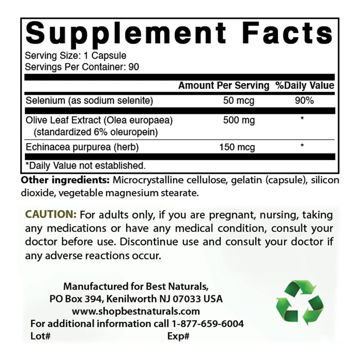 Best Naturals Olive Leaf Extract 700mg - 180 Capsules (2 Pack) - image 2