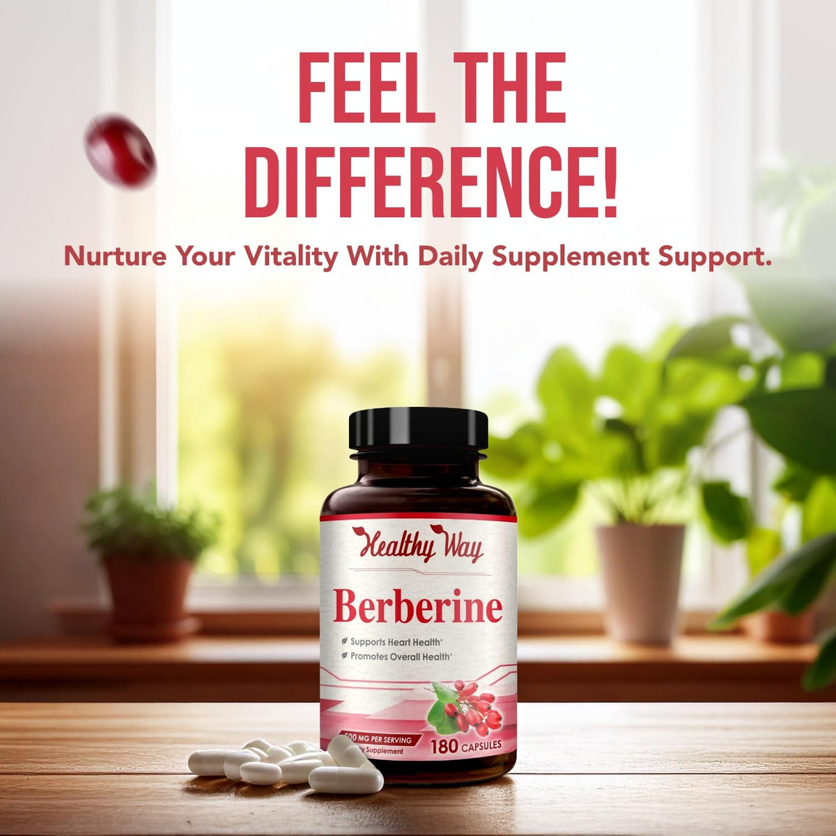 HealthyWayRx Berberine 500mg Antioxidant Supplement - 180 Capsules - image 5