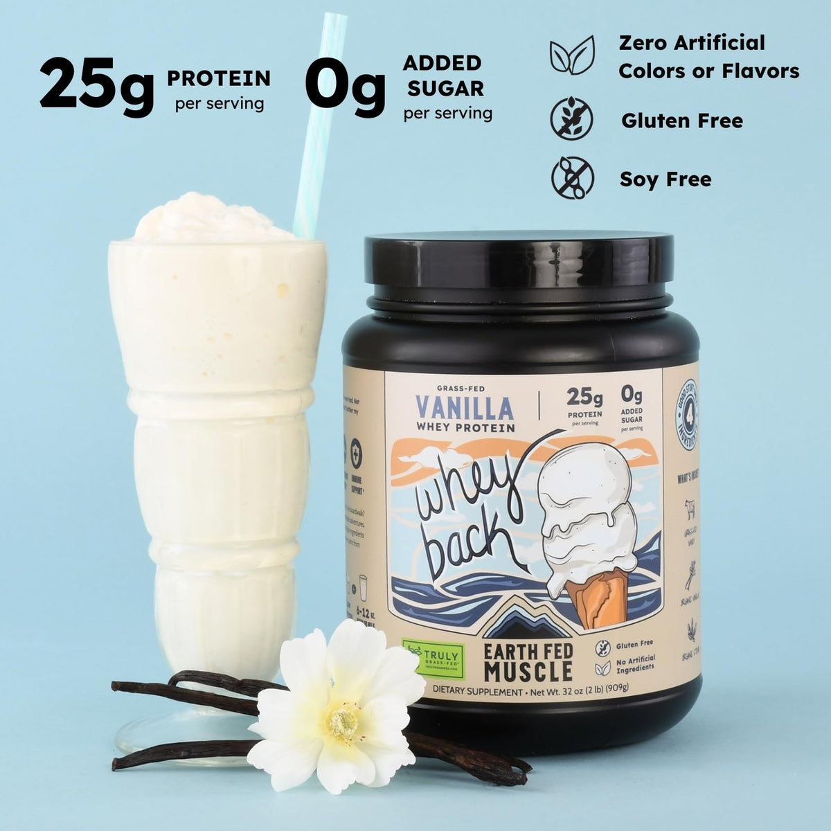 Earth Fed Muscle Whey Protein Isolate