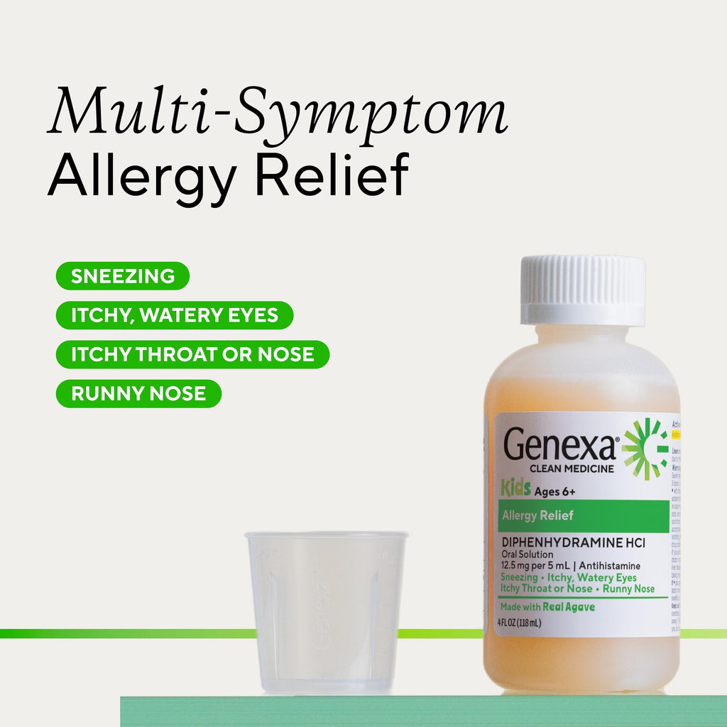 Genexa Kids Allergy Medicine Liquid Organic Agave - 4 fl oz - image 4