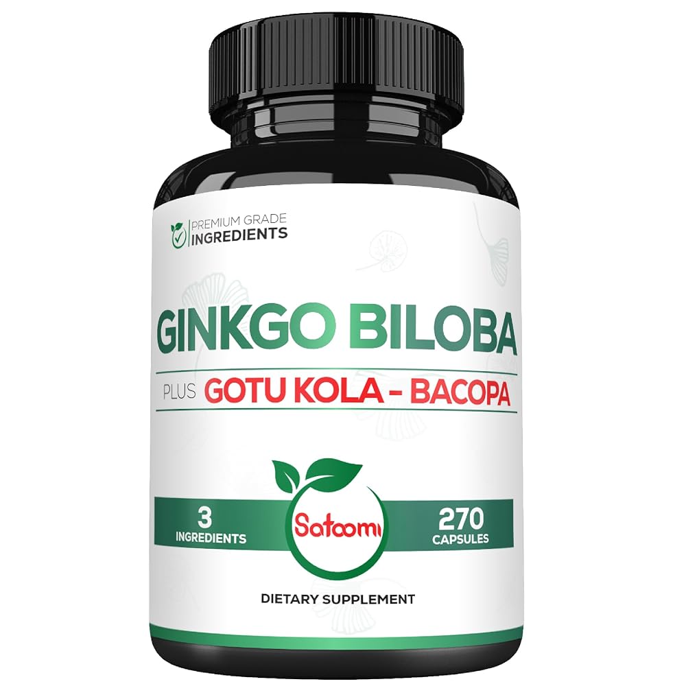 Satoomi 1520mg Ginkgo Biloba Supplements 120 270Capules