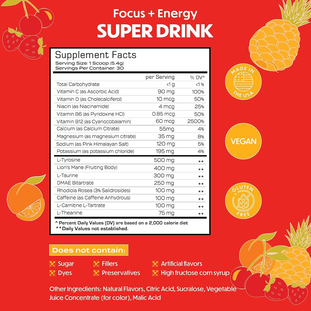 Forgge Gamer Drink - Natural Caffeine and Clean Ingredients - Boost