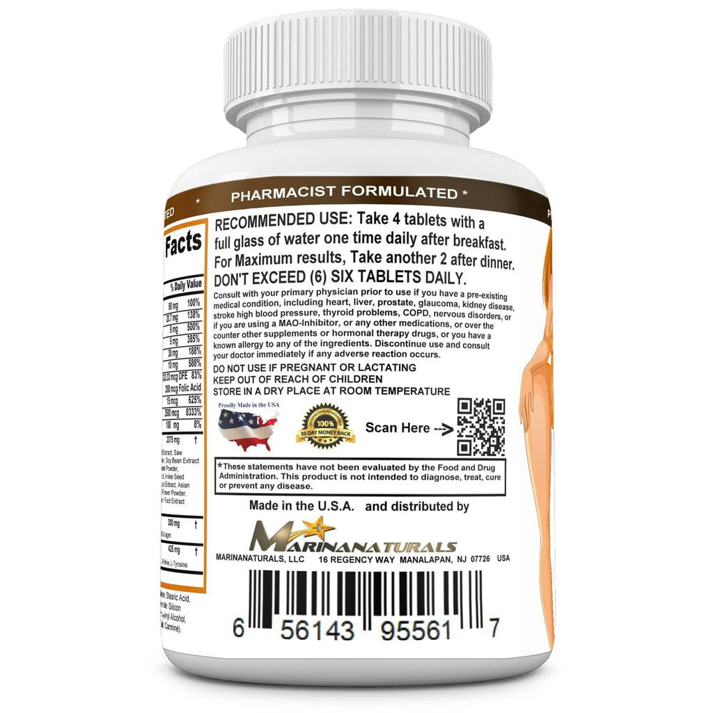 MARINANATURALS CURVIMORE Elite Natural Enhancement - 120 Tablets - image 6