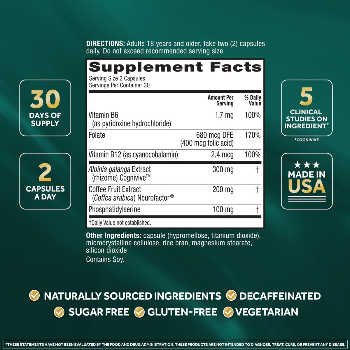 NEURIVA Ultra Brain Supplements for Memory and Focus