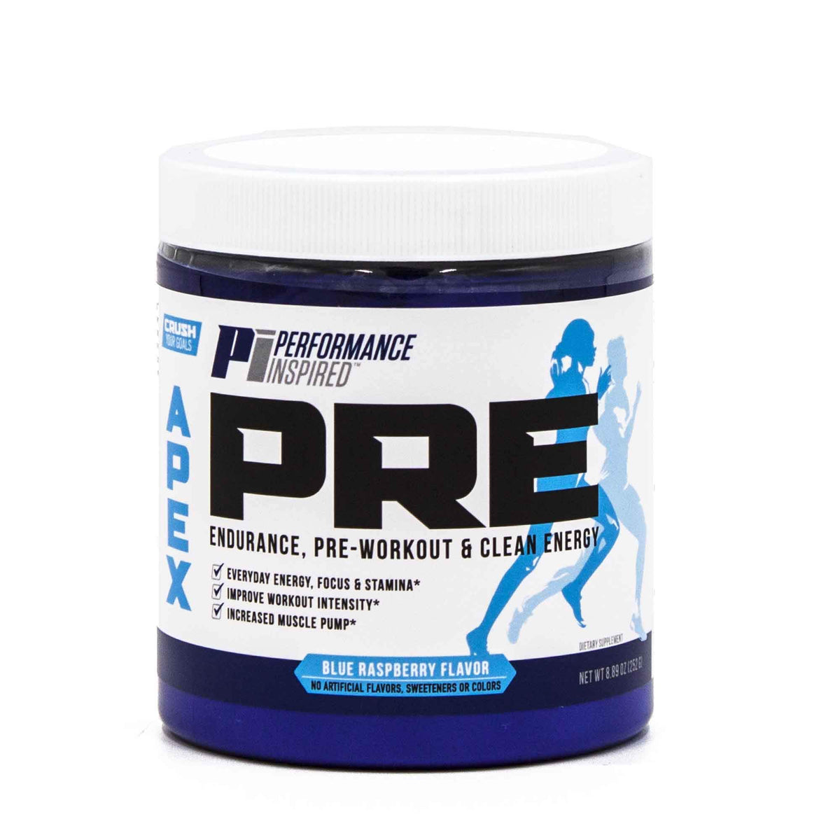 PERFORMANCE INSPIRED APEX Pre-Workout Powder Blue Raspberry - 8.89oz
