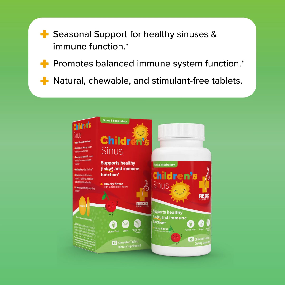 Redd Remedies Children's Sinus Support Chewable - 60 Tablets - image 3