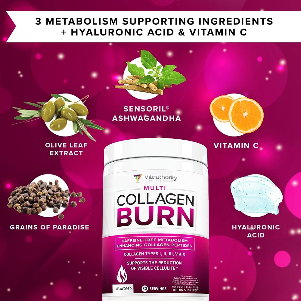 Vitauthority Hydrolyzed Collagen Powder for Weight Loss - 30 Servings - image 6