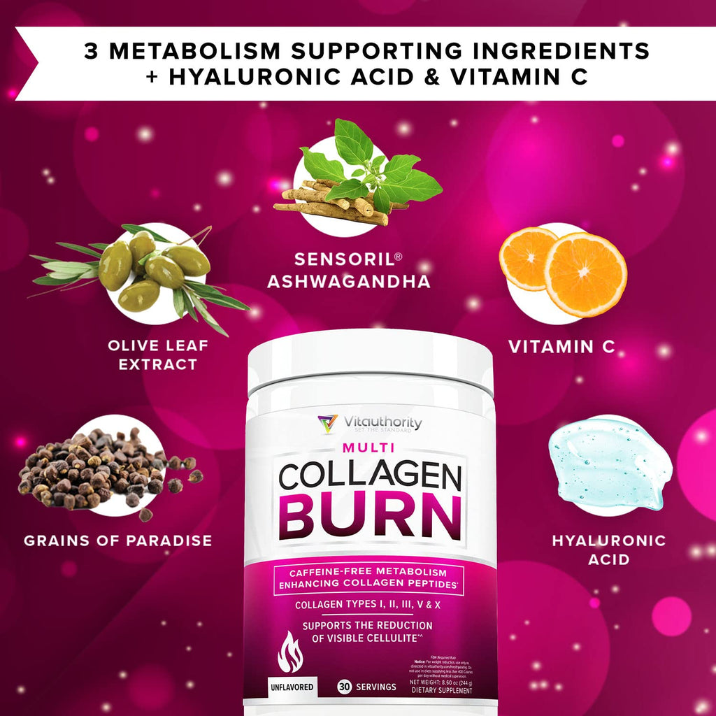 Vitauthority Hydrolyzed Collagen Powder for Weight Loss - 30 Servings - image 6