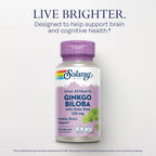 SOLARAY Ginkgo Biloba Extract with Gotu Kola - Ginko Biloba Capsules
