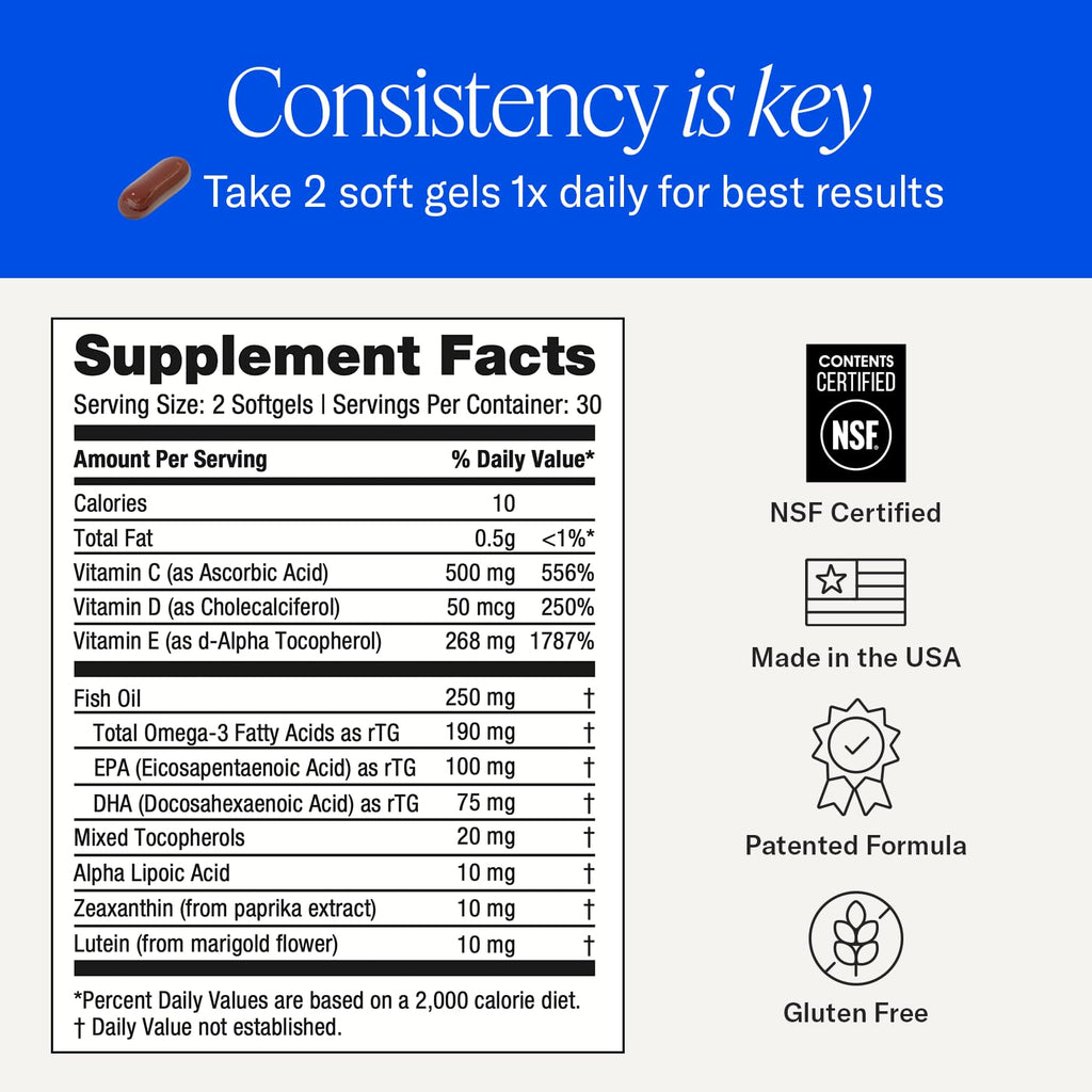EyePromise Macular Health Eye Vitamins - 60 Softgels - image 6