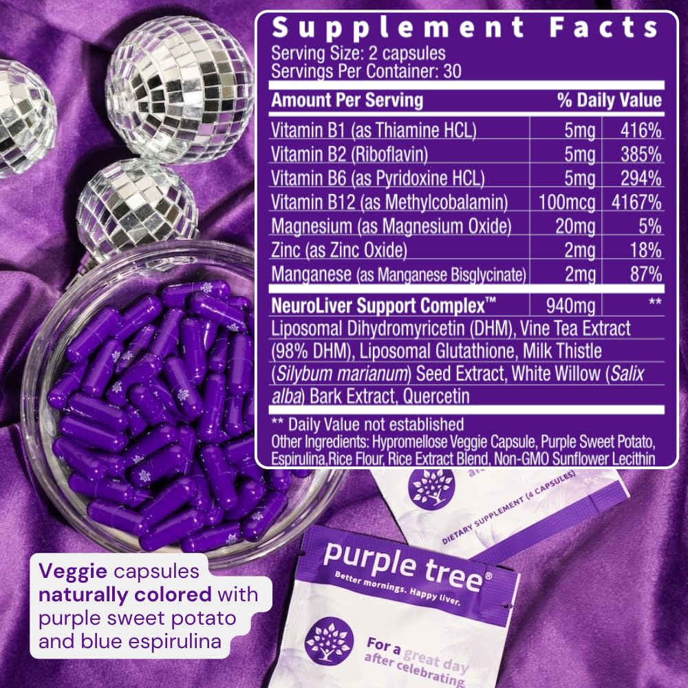 Purple Tree Post-Celebration Wellness Vitamins