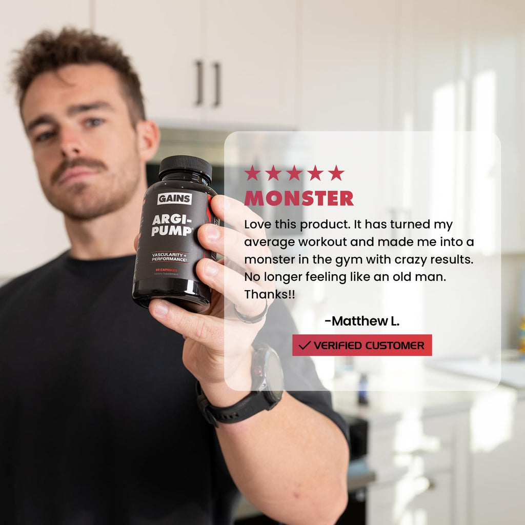 Gains in Bulk L-Arginine Amino Acid Supplement - 90 Capsules - image 7