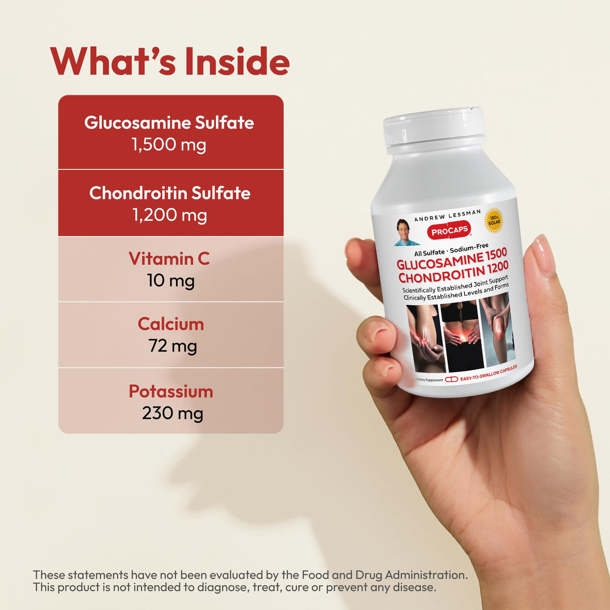 ANDREW LESSMAN Glucosamine 1500 Chondroitin 1200 - Capsules - All