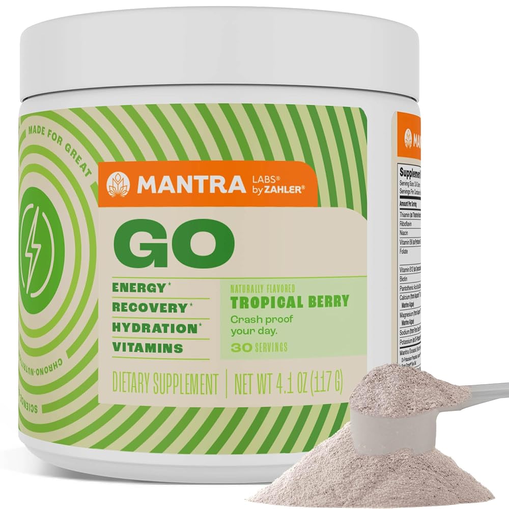 Zahler Mantra Go Pre-Workout Energy Booster Powder - 30 Servings