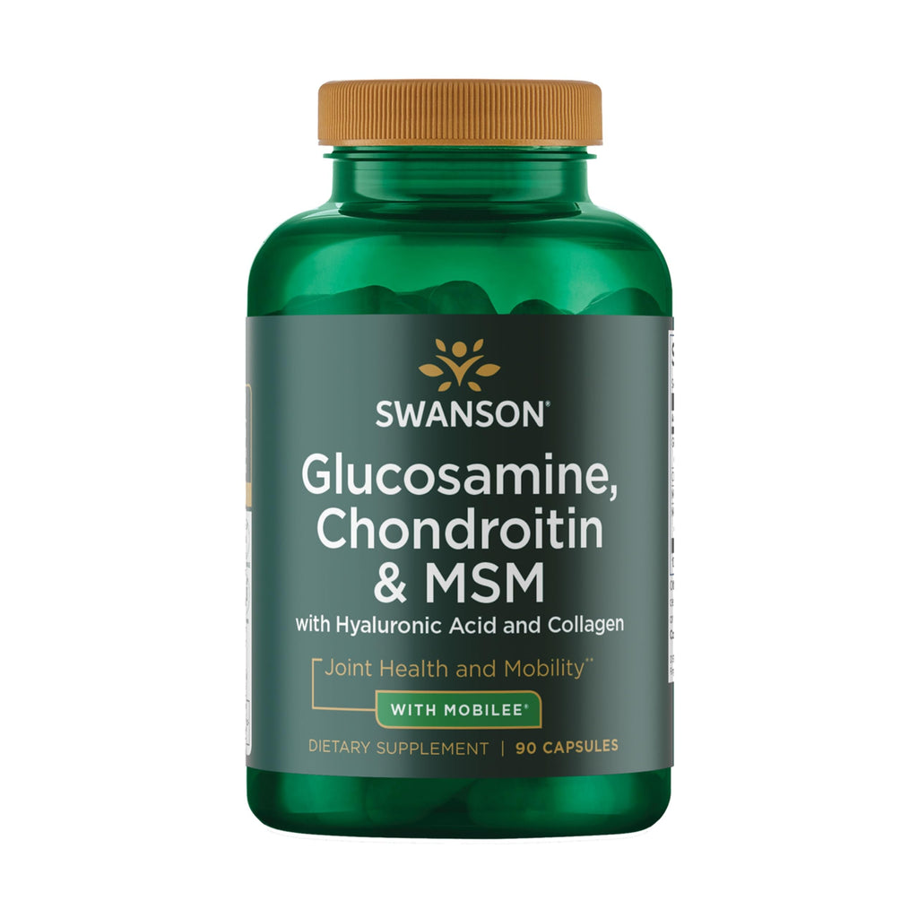 Swanson Glucosamine Chondroitin & MSM with Hyal-Joint - 90 Capsules