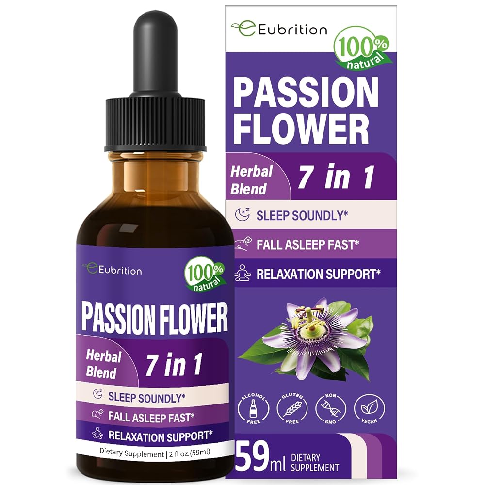 Eubrition Passion Flower Extract Sleep Support Drops - 2 fl oz