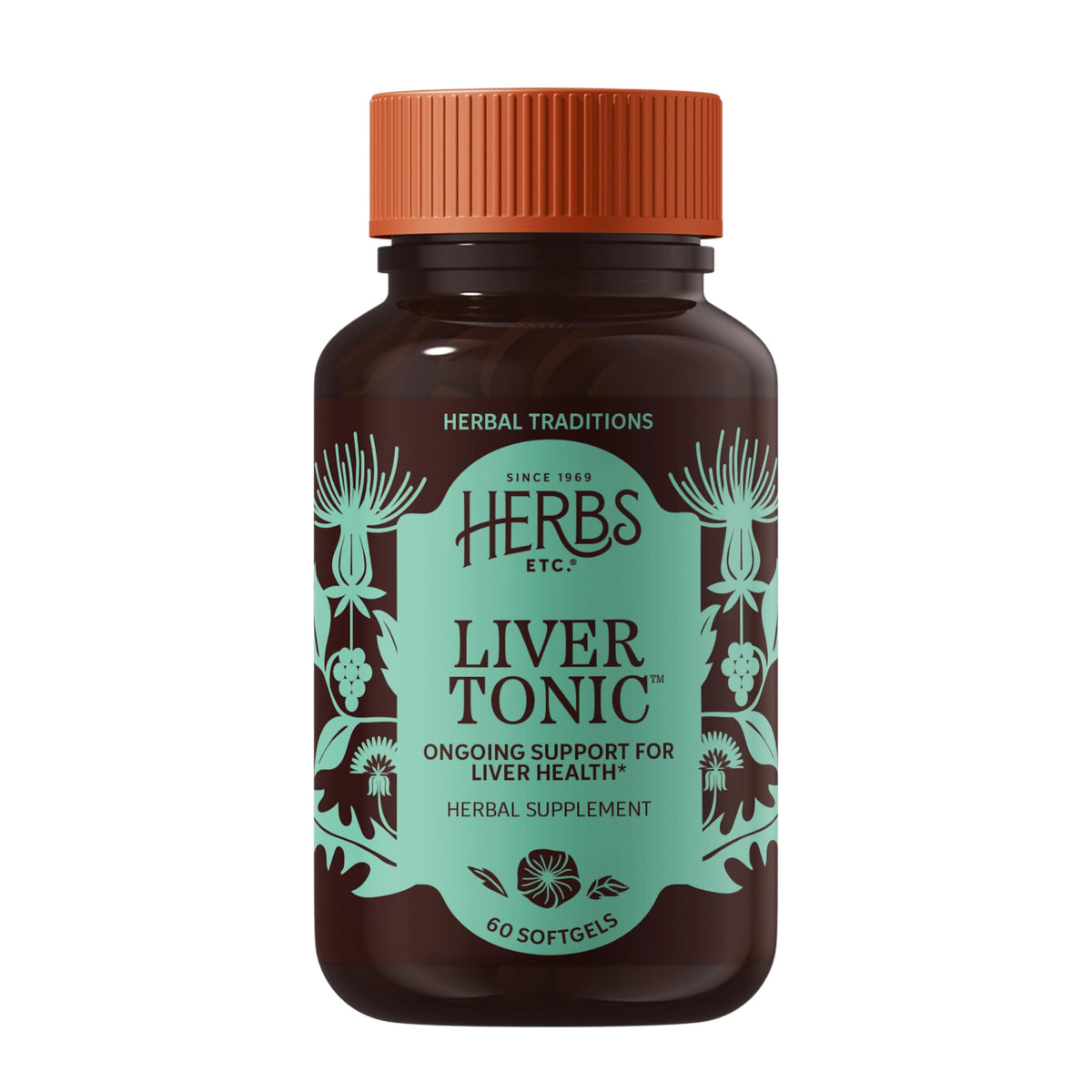 Herbs Etc. Liver Tonic Softgels, Organic - 60 Softgels