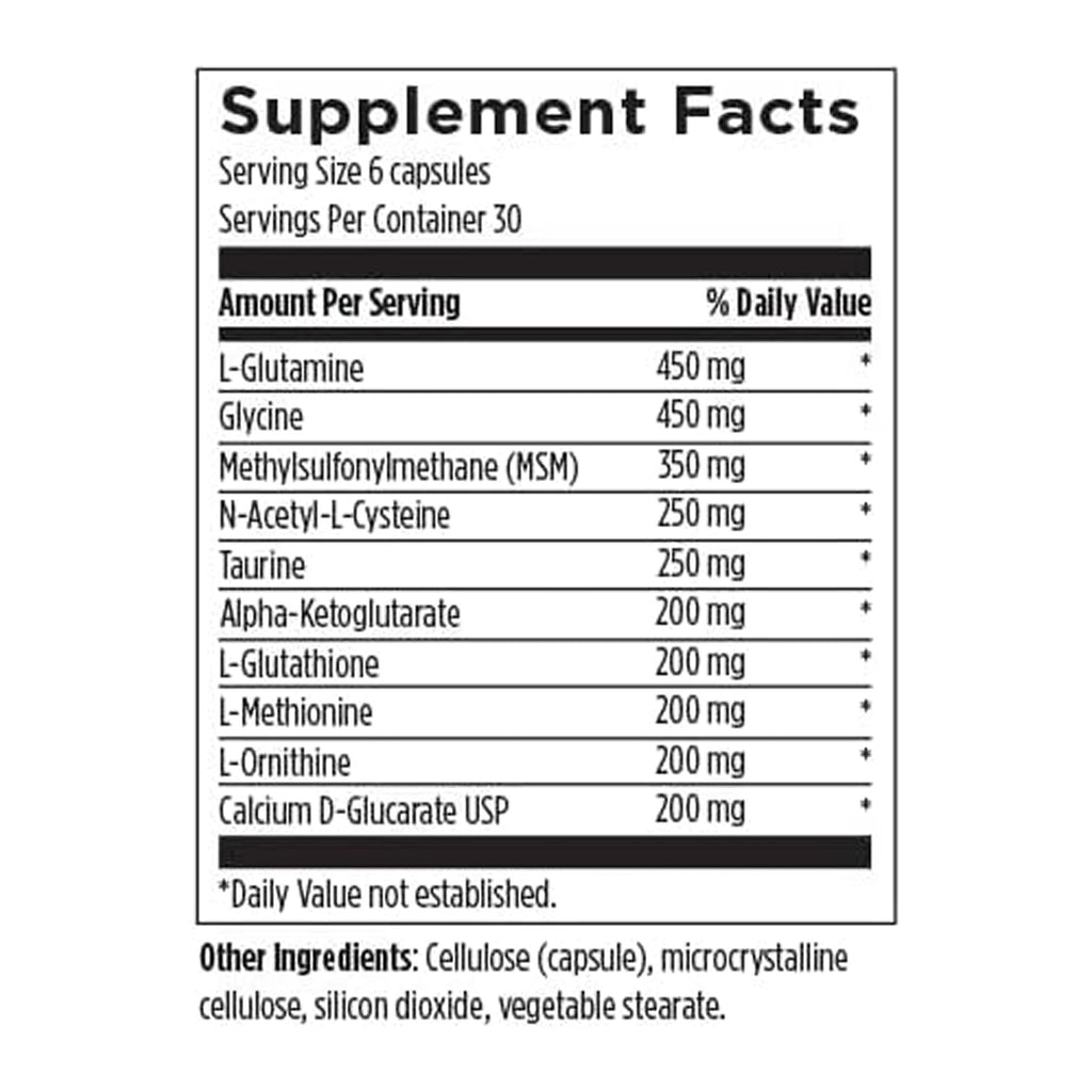 Designs for Health Amino-D-Tox Liver Support - 180 Capsules - image 6