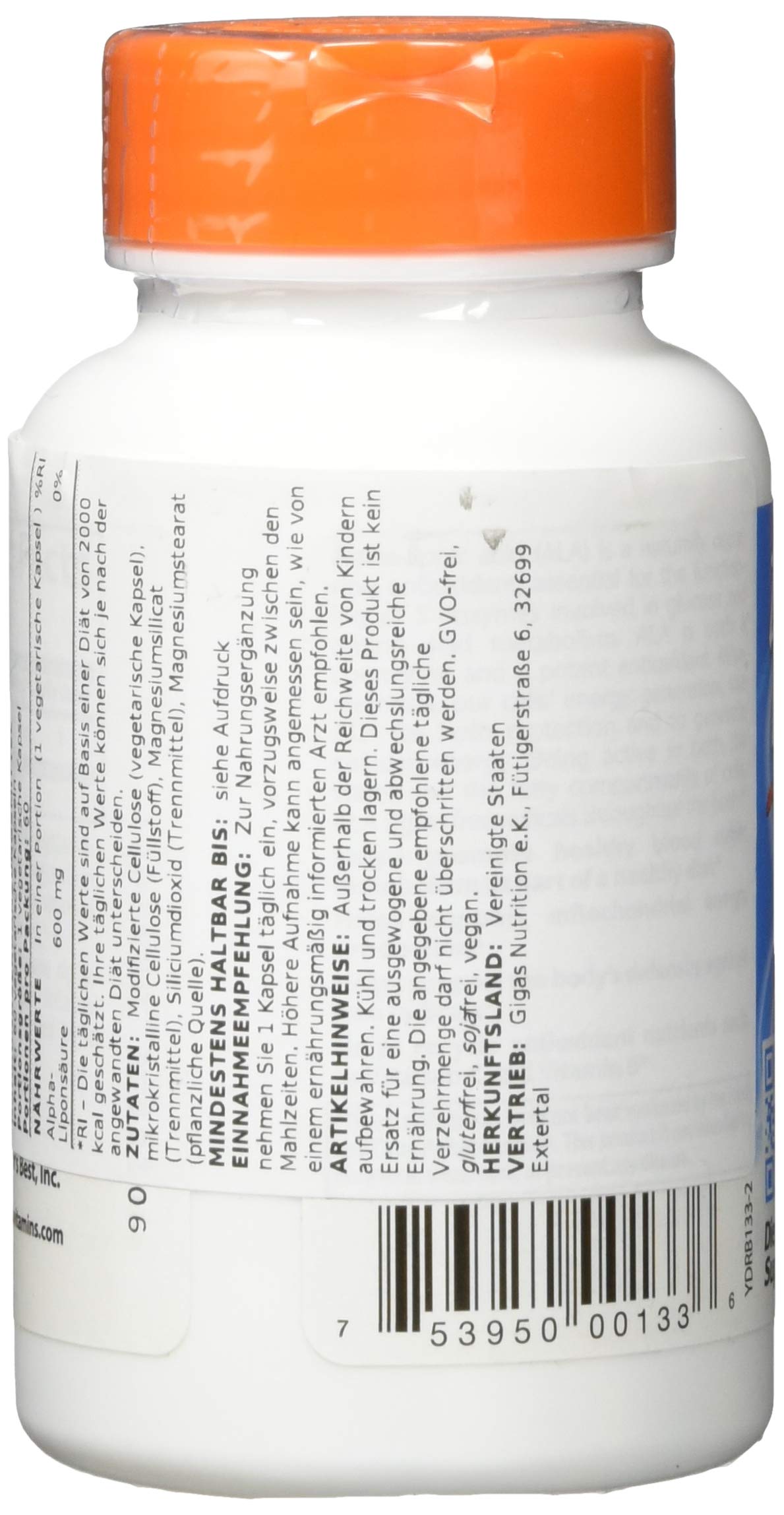 Doctor's BEST Alpha Lipoic Acid 600mg - 60 Tablets - image 4