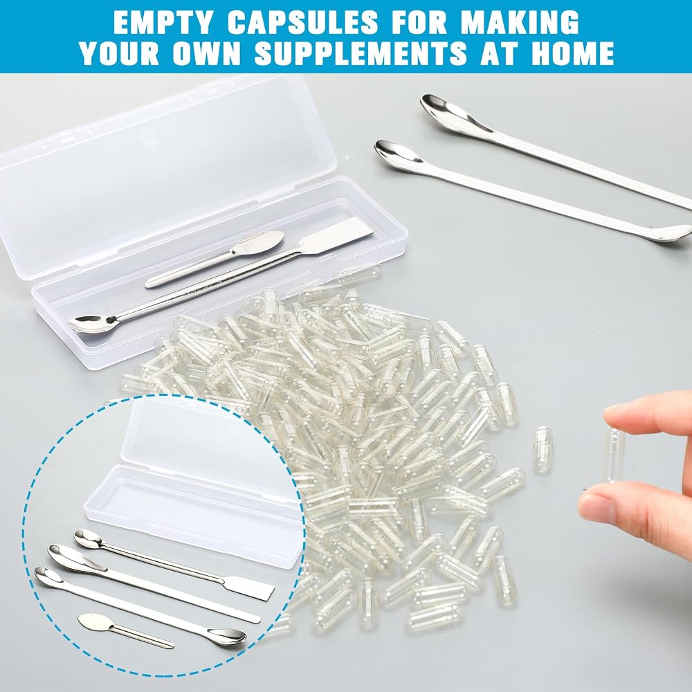 Timgle Size 0 Empty Capsules with Filling Kit - 2000 Count - image 4