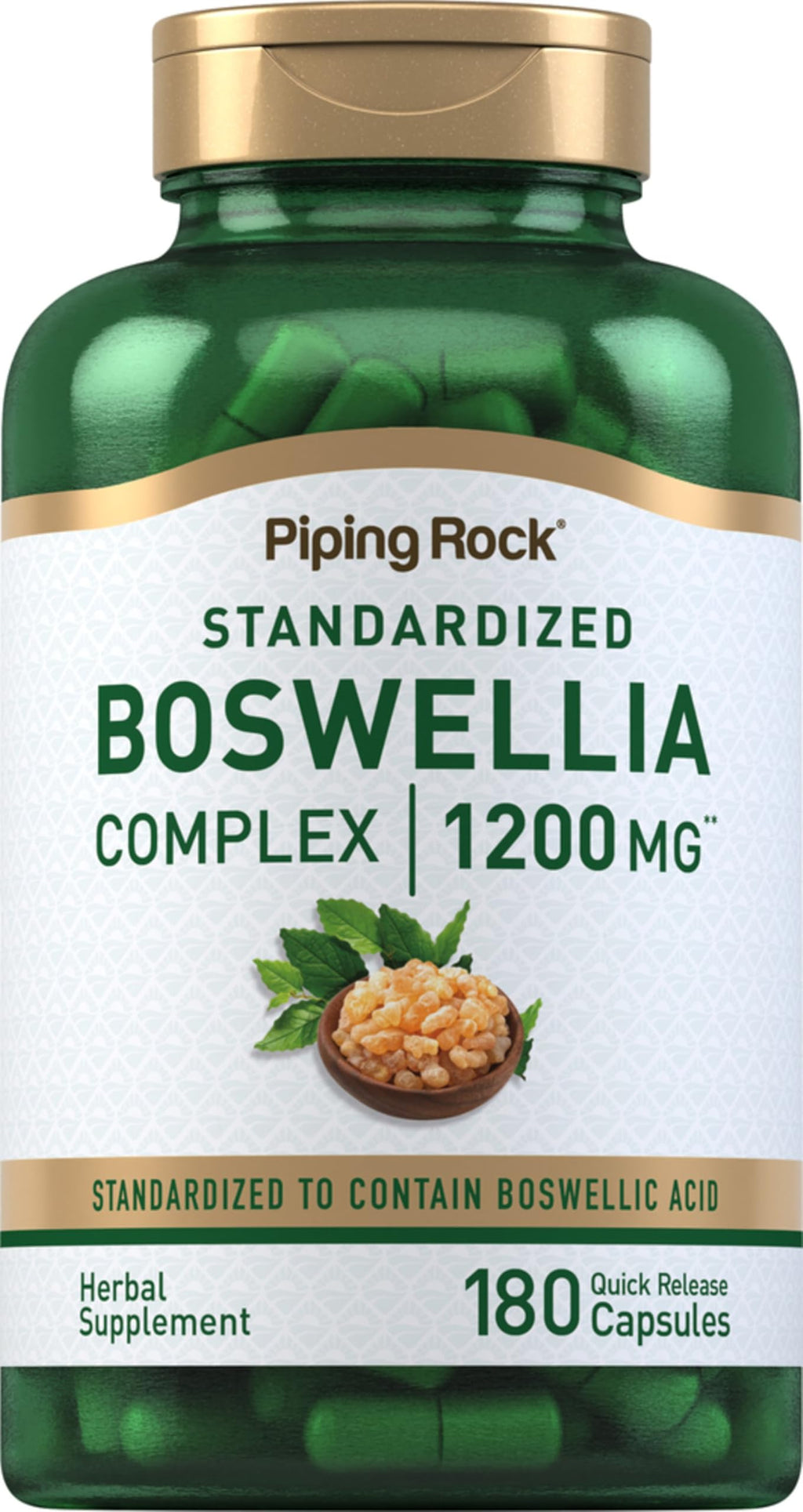 Piping Rock Boswellia Extract Capsules - 180 Count