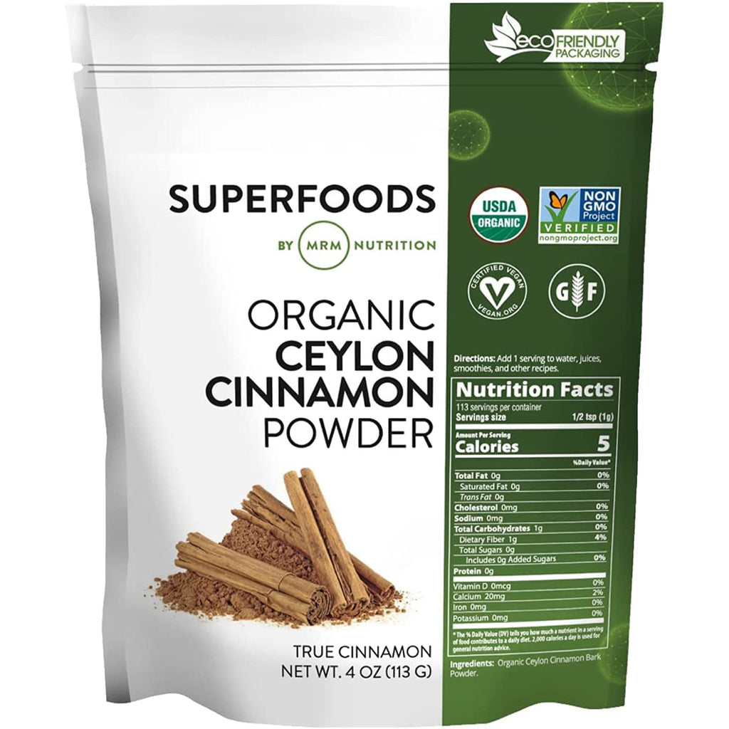 MRM Organic Ceylon Cinnamon Powder - 113 Servings