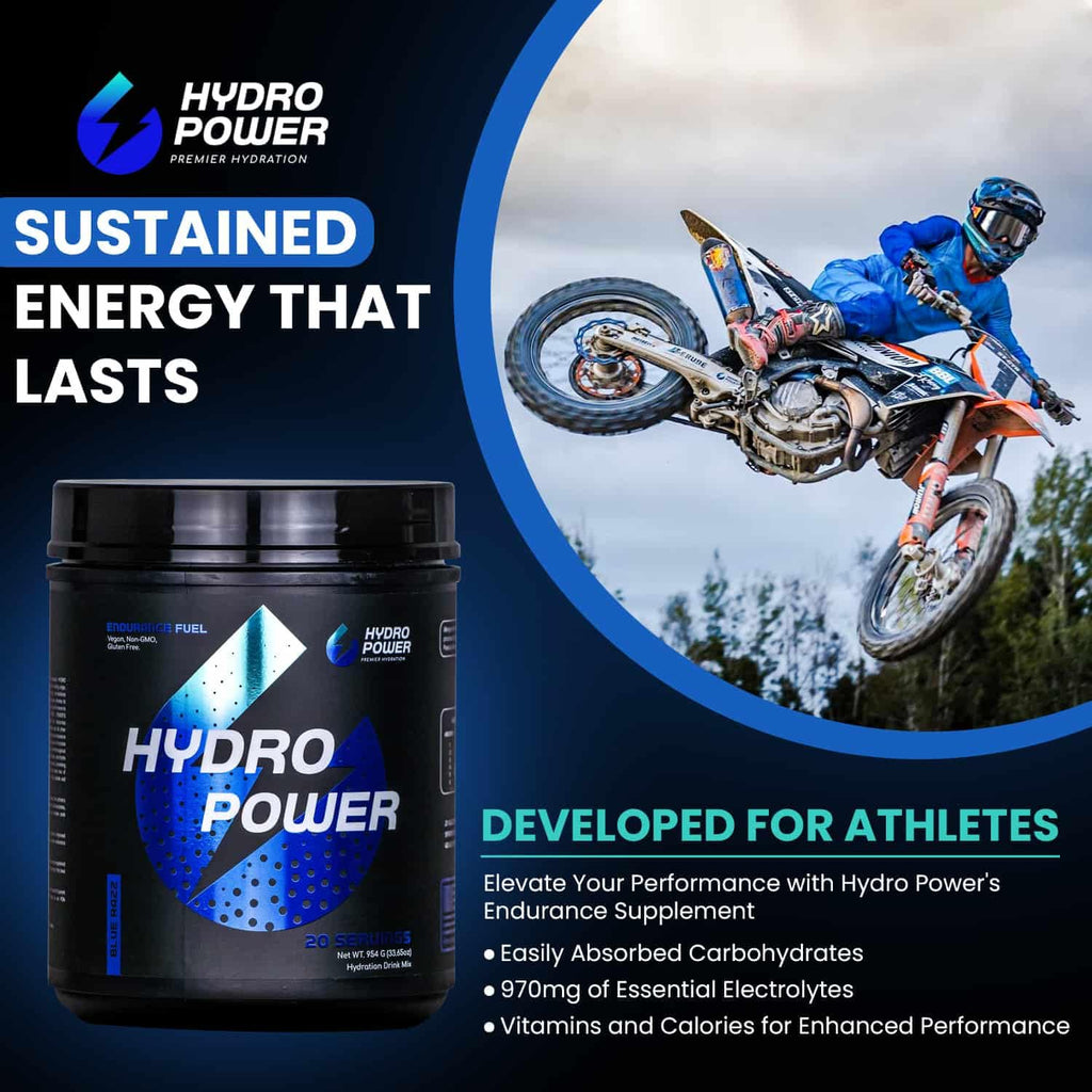 Hydro Power Endurance Fuel Carb & Electrolyte Drink Mix - 20 Servings - image 2