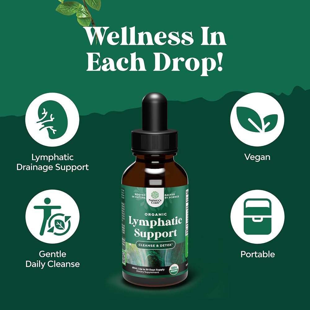 Natures Craft Organic Lymphatic Drainage Drops - 2 Fl Oz - image 4