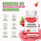Zetelixia Sugar Free Calcium Magnesium Zinc Gummies