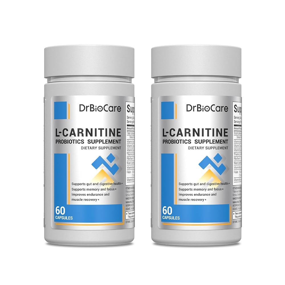 DrBioCare L-Carnitine Probiotics Supplement - 120 Capsules