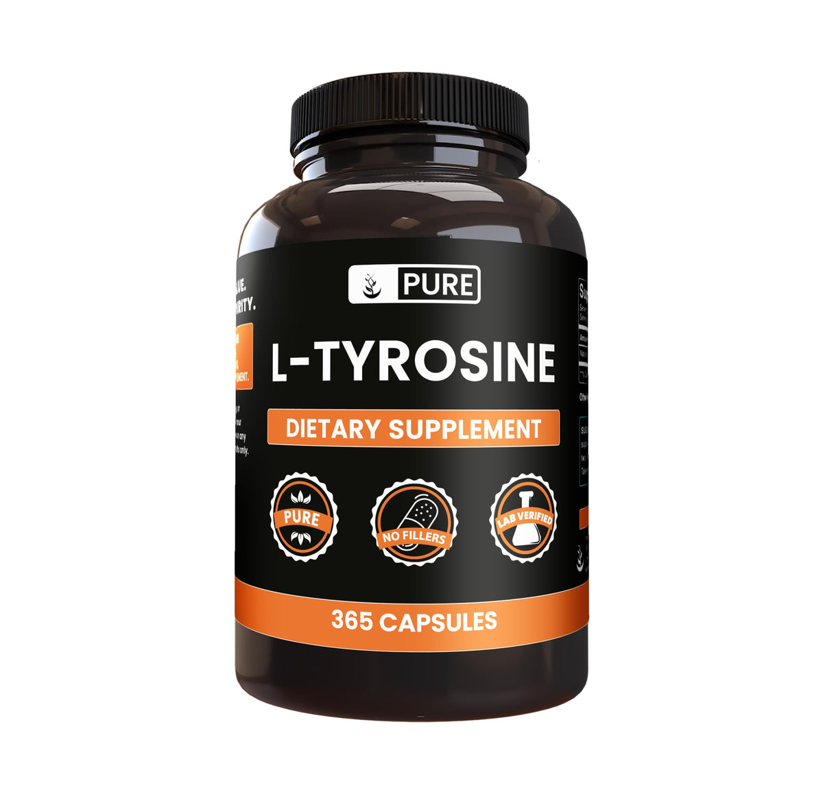 Pure Original Ingredients L-Tyrosine - 365 Capsules