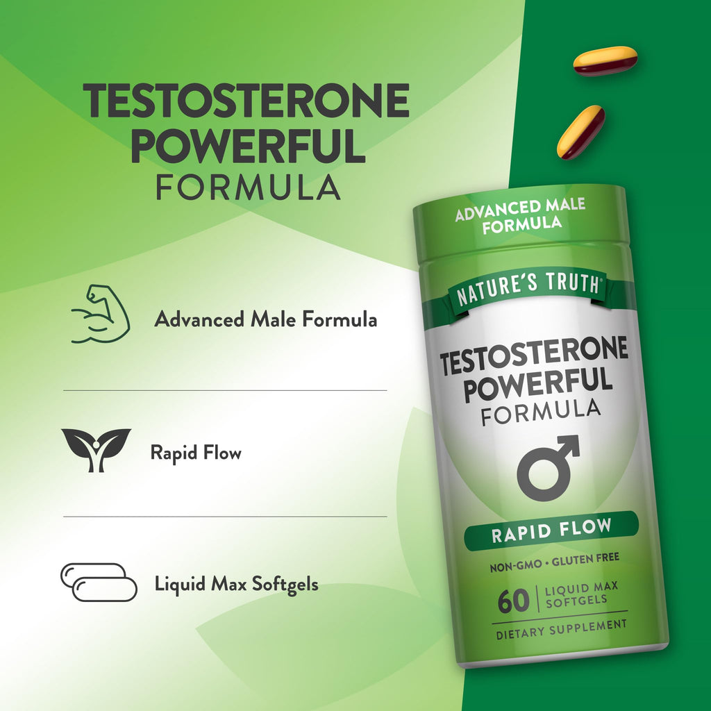 Nature's Truth Testosterone Supplement for Men - 60 Softgels - image 5