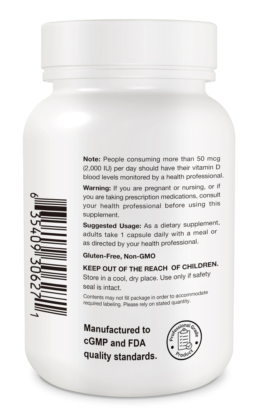 naturActiiv Organic Vitamin D3 5000 IU - 120 Capsules - image 4