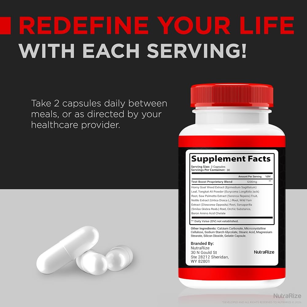 NutraRize PrimalLift Pills Male Performance Support - 60 Capsules - image 8