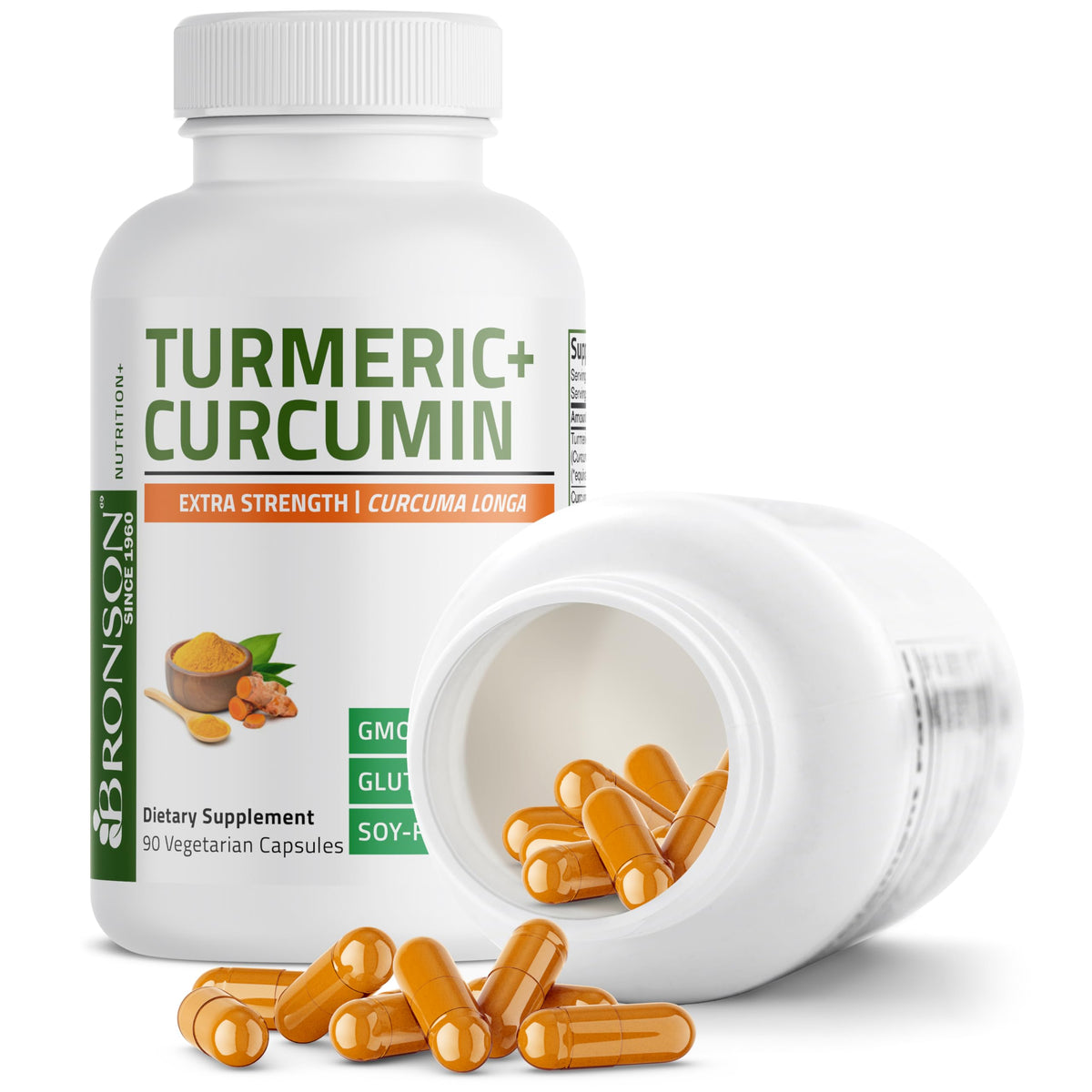 BRONSON Flavored Capsule adult Turmeric Antioxidant, 1500mg