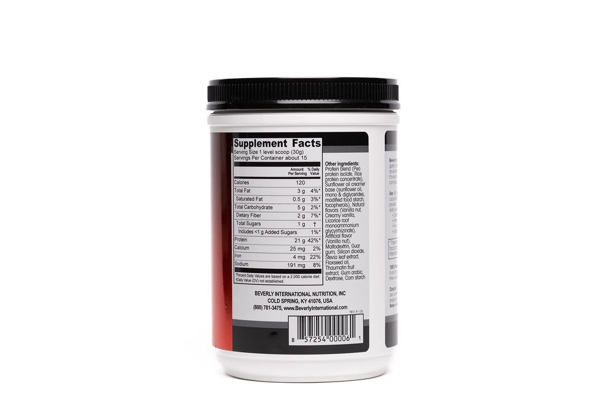 Beverly International PBP Plant Based Protein Vanilla - 15 Servings - image 2