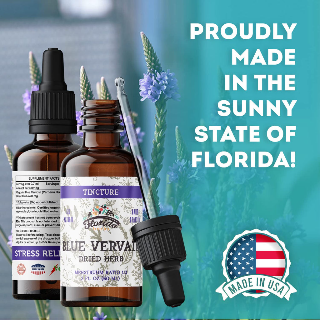 FLORIDA HERBS Blue Vervain Herb Organic Extract Tincture - 2 fl oz - image 6
