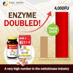 FINE JAPAN Nattokinase 4000FU - Derived from Japanese Natto 180g
