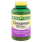 ZVPDVKW Spring Valley Cinnamon 1000 mg - 400 Capsules