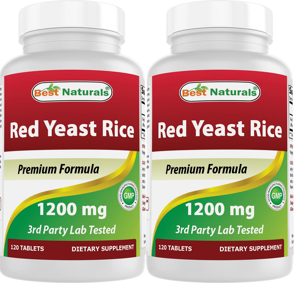 Best Naturals Red Yeast Rice Cholesterol Support 1200 mg (Non-GMO)