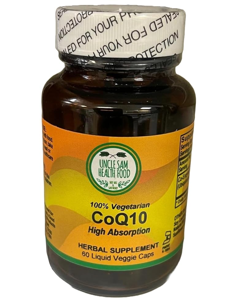 Uncle Sams Health Food CoQ10 100mg Heart Health - 60 Softgels