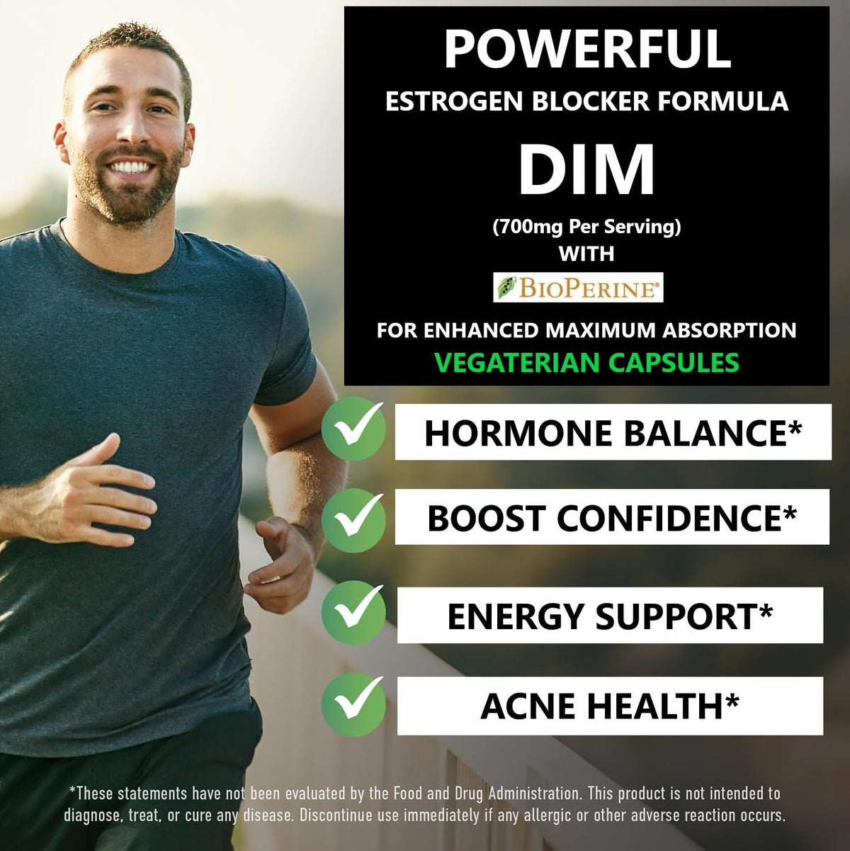 Pride Nutrition E-Block DIM 700mg Estrogen Blocker - 60 Capsules - image 4