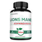 Satoomi Lions Mane Supplement with Ashwagandha and Ginkgo Biloba